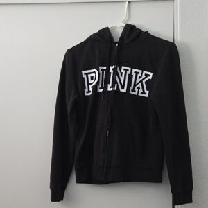 PINK Victoria's Secret Black Zip Up Jacket